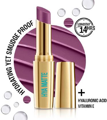 Lakmé 9to5 Hya Matte Lipstick Grape Goals 3.6gm