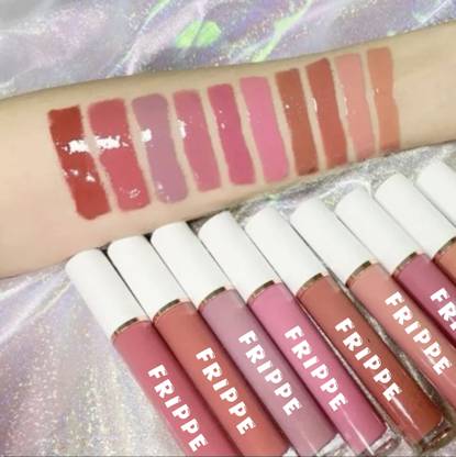 FRIPPE Smudge proof Waterproof Long lasting Liquid matte Lipstick Non Transfer Pack of8