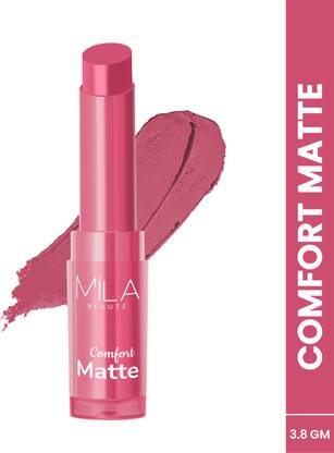 MILA BEAUTÉ Comfort Matte Lipstick | Highly Pigmented & Matte Finish Long lasting Lipstick