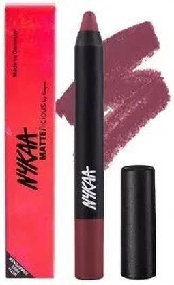 NYKAA MATTE-ilicious Crayon Lipstick Twilight Dreams - 13 (2.8g)