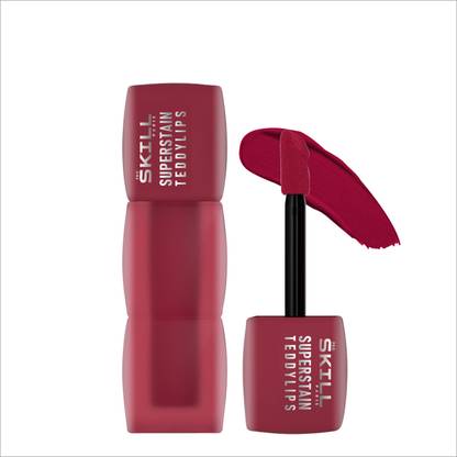 Pro Skill Paris SuperStain Teddy Lips–12H Long-Lasting, Waterproof, Smudge-Proof Liquid Lipstick