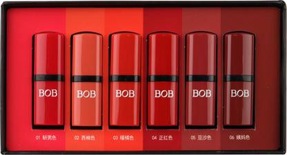 bob SIX COLOUR SOLID LIP GLAZE SET BOX, PACK OF 6 , 3.4GM