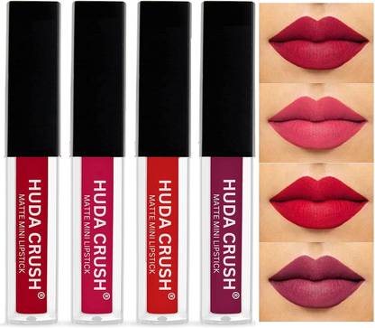 Mom's Pride Essentials Beauty SuperStay WaterProof Sensational Liquid Matte Red Lipstick Set of 4