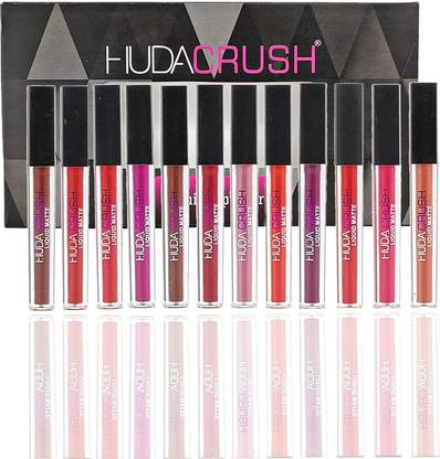 HUDA CRUSH Beauty Matte Finish, Long Lasting, Waterproof Liquid Lipsticks Combo Set