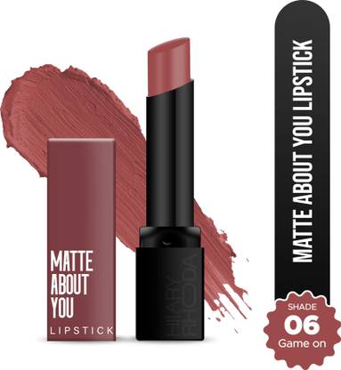 Hilary Rhoda Matte About You Lipstick | Long Lasting & Highly Pigmented | Matte Finish