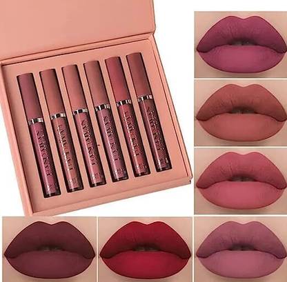 MISS ROSE lipstick set 6- piece (shade A)