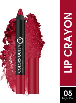 COLORS QUEEN Color It All Lightweight, Long Lasting Non Transfer Matte Crayon Lipstick