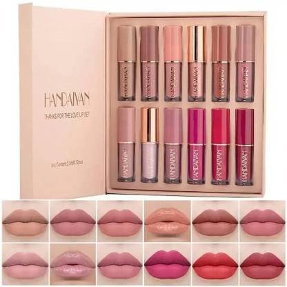 ECILAK HANDAIYAN Liquid Matte Lipstick 12 pcs set Waterproof Long lasting