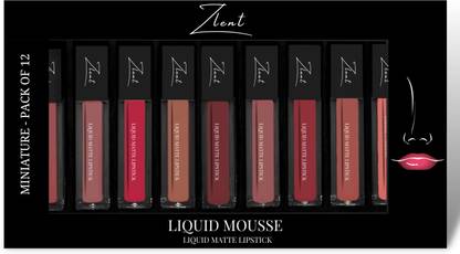 ZLENT Non-Transfer Kiss Proof 12 mini liquid lipstick