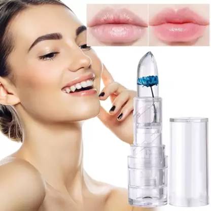 NAVMAV Waterproof Flower Lipstick Jelly Flower Transparent Color Changing Lipstick 1Pcs