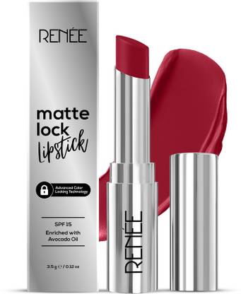 Renee Matte Lock Lipstick, Ultra Matte Finish, Moisturizing, Long Lasting & Weightless