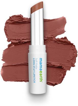 Mamaearth Soft Matte Long Stay Lipstick with Jojoba Oil & Vitamin E for 12 Hour Long Stay