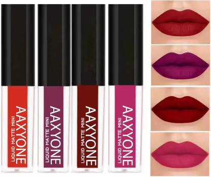 Aaxyone Best Quality Liquid matte lipstick - Red edition Set of 4