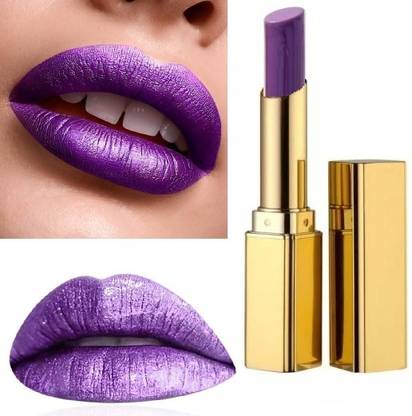 BLUEMERMAID SHINY PURPLE COLOR SHIMMER CREAMY MATTE LIPSTICK