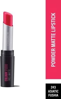 Chambor Trs Matte Lipstick ultra powdery matte glamour with SPF 30 Asiatic Fushia 243