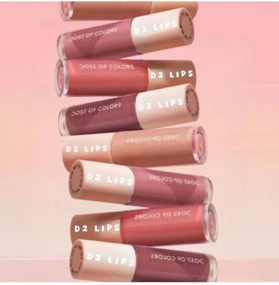 D2 LIPS Matte Liquid Lipstick Set Nude Shade Non-Stick Cup Not Fade Waterproof Lipstick