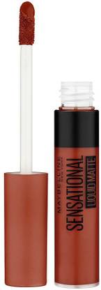 MAYBELLINE NEW YORK Sensational Liquid Matte Lipstick, 17 Stop On Red, 7 g - Liquid Lipstick Shades Delivering Intense Matte Color Effect