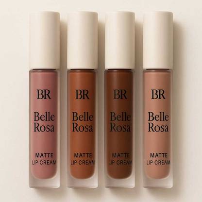 BR Belle Rosa Combo Pack of Nude Matte Mini Lipsticks – Ideal for Travel or Gift