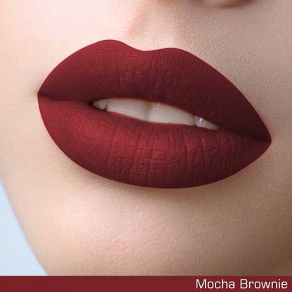 NEUD Matte Liquid Lipstick Mocha Brownie with Lip Gloss - 2 Packs