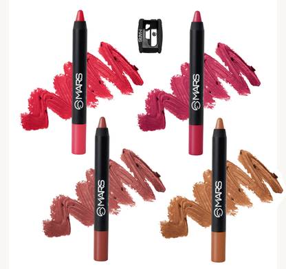 MARS 4 Transfer Proof Smudge Proof Matte Lipstick With Gift Box
