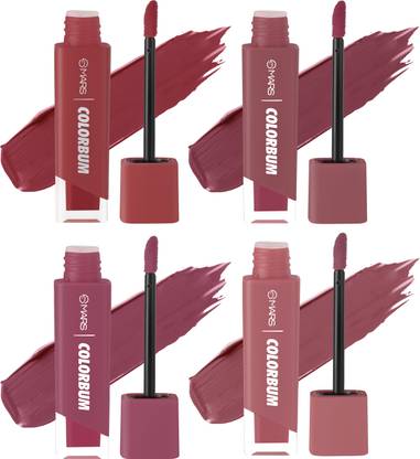 MARS Colorbum Liquid Matte Lipstick Smudge Free & Long-lasting 13-14-15-16 Pack of 4