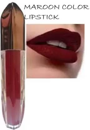 Luipui MATTE FINISH LIQUID MAROON COLOR LIPSTICK PACK OF 1