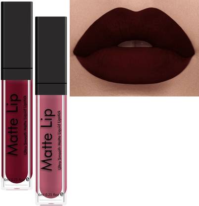 ads Matte Waterproof Liquid Lipstick Maroon & Brown