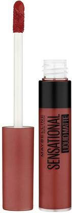 MAYBELLINE NEW YORK Sensational Liquid Matte Lipstick | Non-Sticky and Non-Drying | Matte Finish