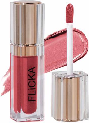 Flicka R U Ready Matte Finish liquid Lipstick For Women, 03 Bare Love 5ml