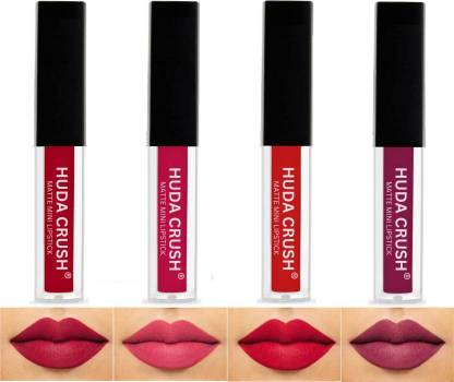 EMRIKA Beauty SuperStay WaterProof Sensational Liquid Matte Red Lipstick Set of 4