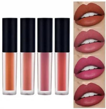 Glemmi Sensational Enrich Forever Matte Liquid Set Lipstick, Set 4