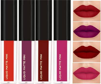 BLUSHIS Sensational The Red Edition Liquid Lipsticks Combo set 4 pc