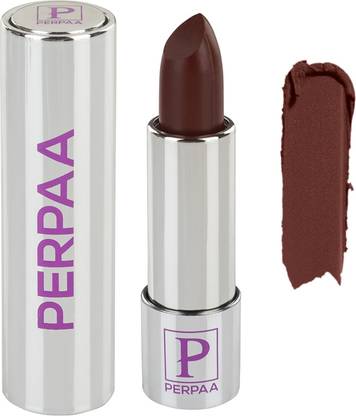 Perpaa Long Lasting Highly Pigmented Lipstick Matte Finish, Dark Brown