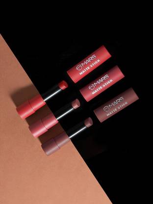 MARS 3 Red and Maroon Matte Lipstick Box Set