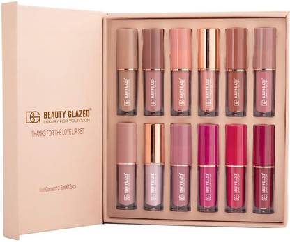Beauty Glazed Amezing lipsticks set - 12 pis