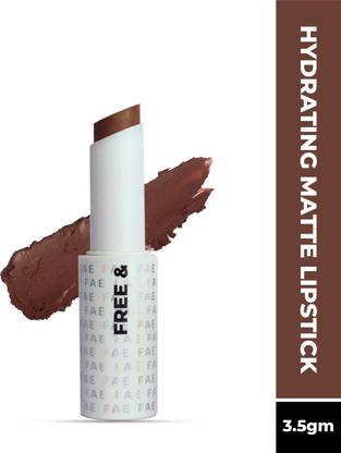 FAE Beauty Deep Walnut Brown Modern Matte Lipstick | High Coverage | Vegan | (Shade Sassy)
