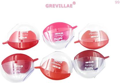 GREVILLAE Shape Lazy Quick Matte Lipstick Lips Like Design Premium 6pcs|High Quality K99