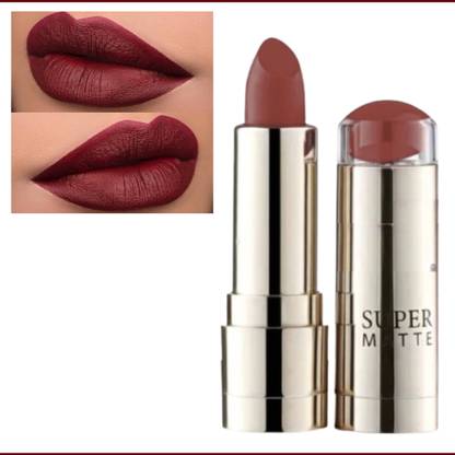 RED4 Mattelook super matte maroon lipstick It helps to lock in moisture