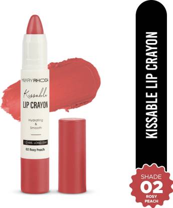 Hilary Rhoda Kissable Lip Crayon |12-Hour Stay | Highly Matte Finish & Pigmented Lipstick