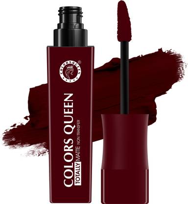 COLORS QUEEN Totally Matte Non Transfer Liquid Lipstick, Long Lasting & Lightweight Formula