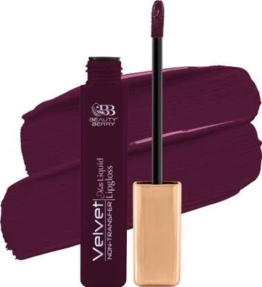 Beauty Berry Velvet Waterproof, Non Transfer Long Lasting Matte Liquid Lipstick for Women