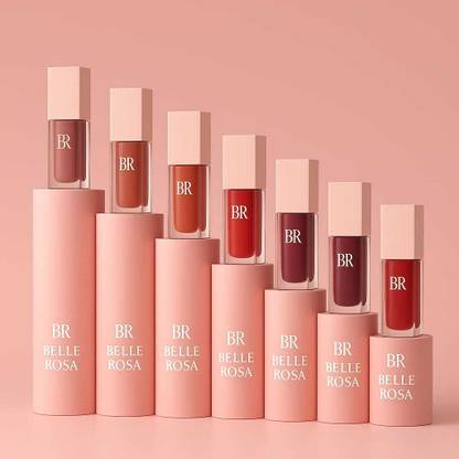 BR Belle Rosa Compact Matte Lipstick – 8 Tube Red Nude Edition