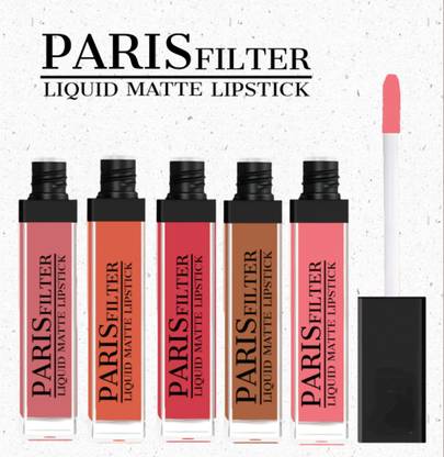 Ny Glamgirl PARIS FILTER Smooth Matte Liquid lipstick Set of Nude 5pc