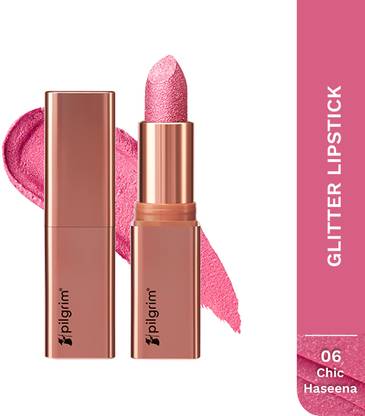 Pilgrim Glitter Lipstick Luxurious 3-D Glitter Formula With Matte Finish