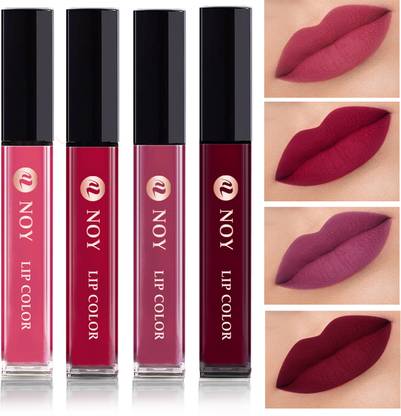 NOY Non Transfer Professionally Longlasting Liquid Lipstick Combo Set Of 4 #NL123