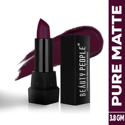 BEAUTY PEOPLE Pure Matte Lipstick | Waterproof |Jojoba Seed Oil With Almond Oil & Vitamin-E