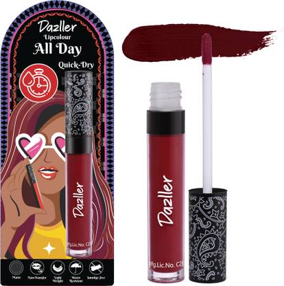 Dazller All Day LipColour Quick Dry | Long-Stay | Lightweight | Matte Lipstick for Women
