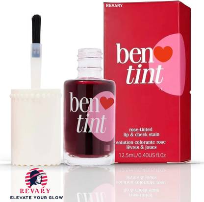 revary Beauty Korean Style Liquid Lip and Cheek Tint - Rose Blusher for Girl&Women