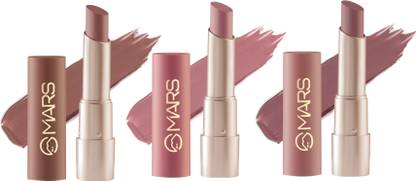 MARS Creamy Matte Highly Pigmented Lipstick 10-11-12 Pack Of 3