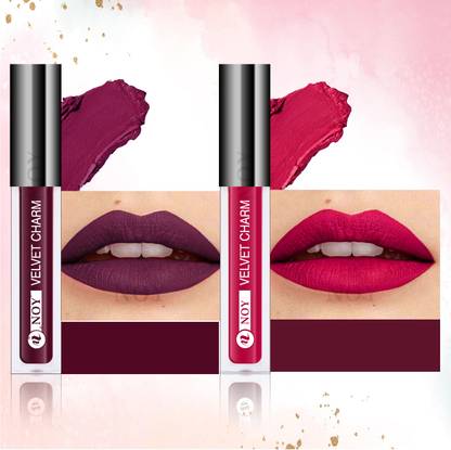 NOY Liquid Matte Lipstick Set Warm Tone, Smudge-Resistant Suitable For Everyday Wear